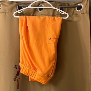 Figs Scrubs Zamora Joggers in Color Papaya